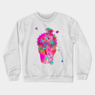 Cactus Watercolor Painting 4 Crewneck Sweatshirt